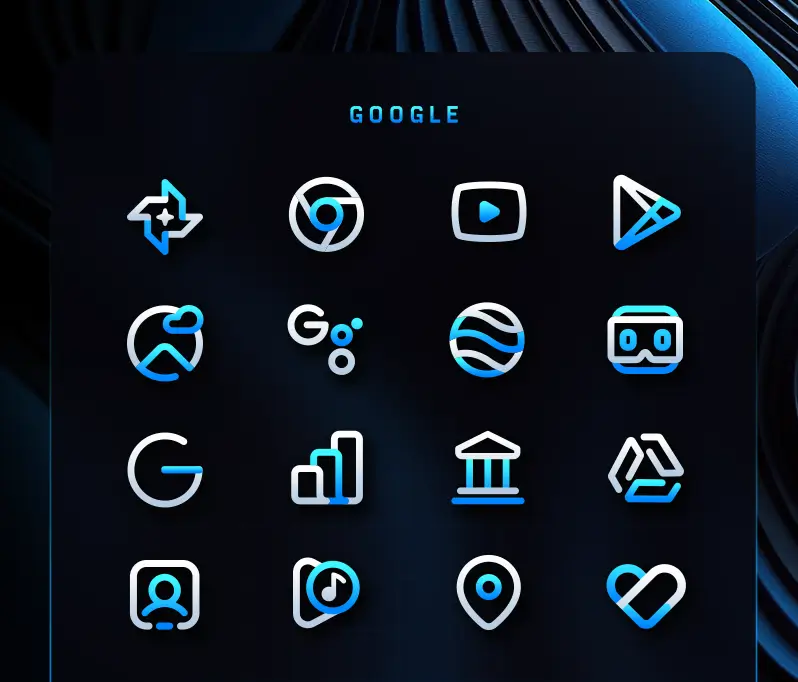 BlueLine IconPack screenshot 6