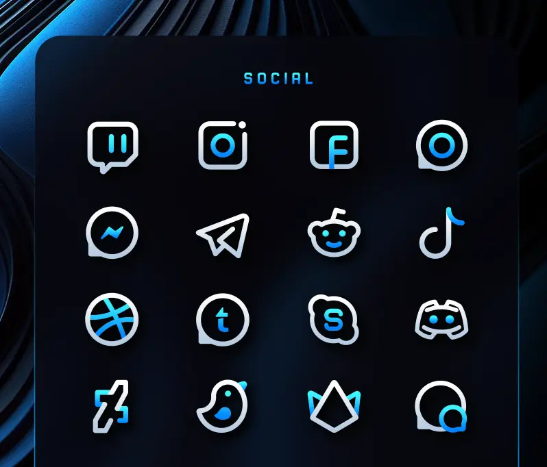 BlueLine IconPack screenshot 7