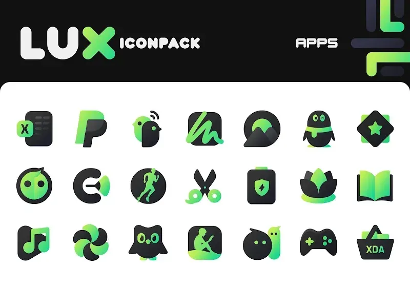 Green Icon Pack: LuX screenshot 6