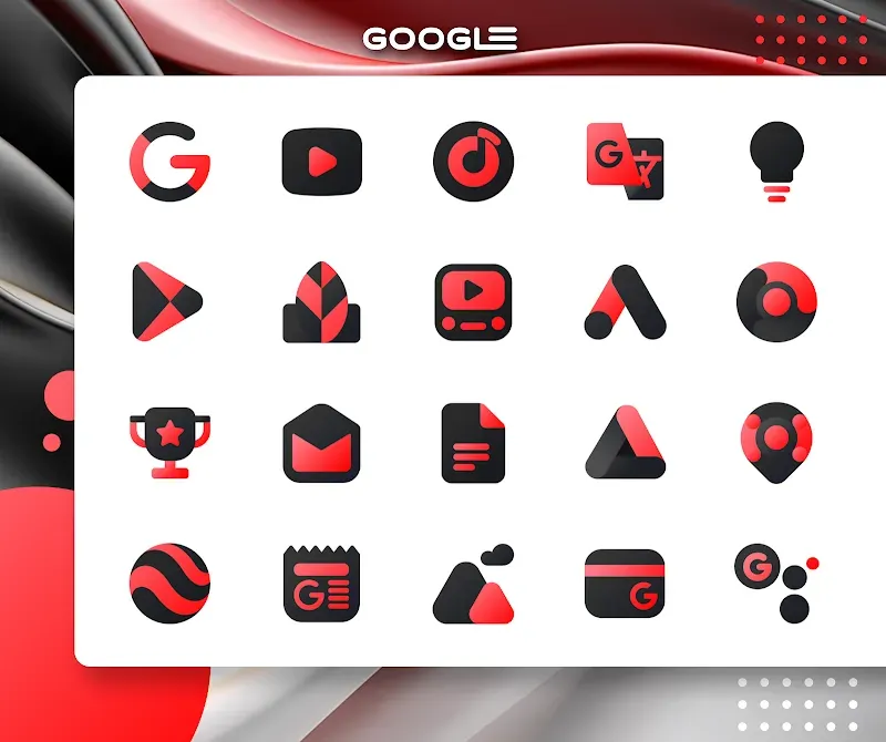 Red IconPack: LuXRed screenshot 2