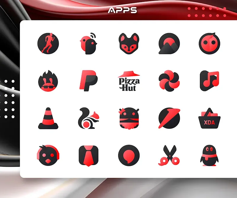 Red IconPack: LuXRed screenshot 4