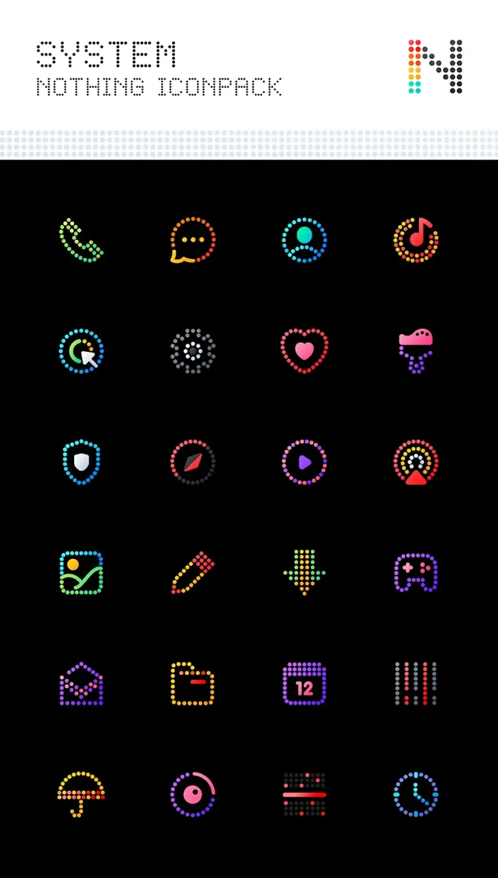 Neon: Dots Iconpack screenshot 3