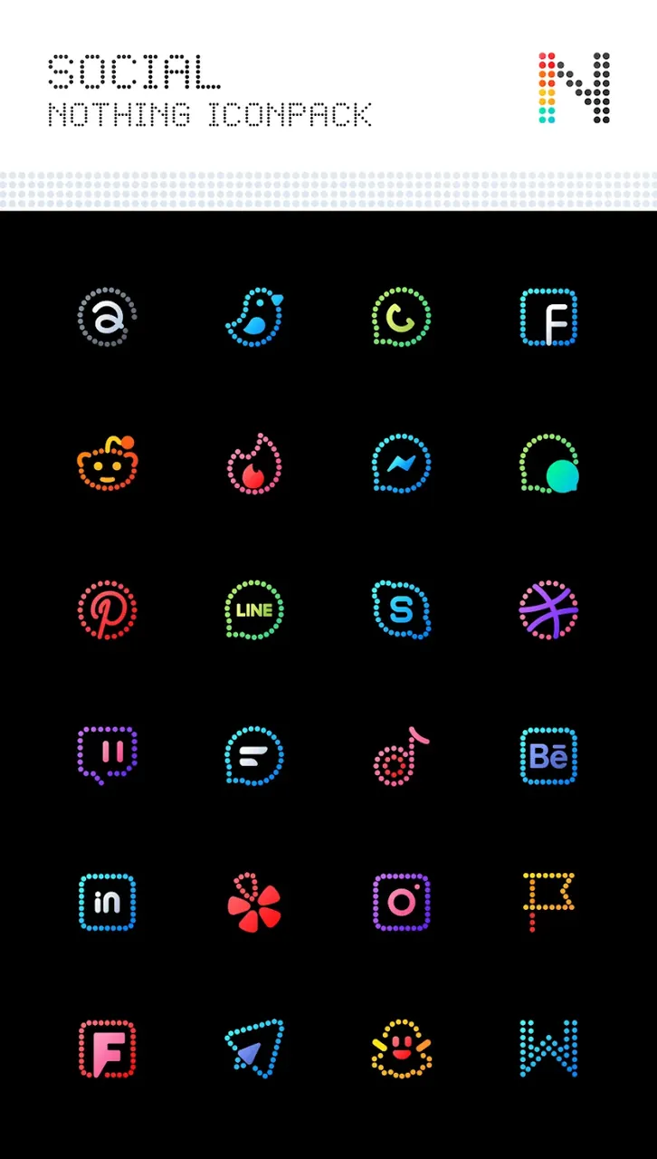 Neon: Dots Iconpack screenshot 4