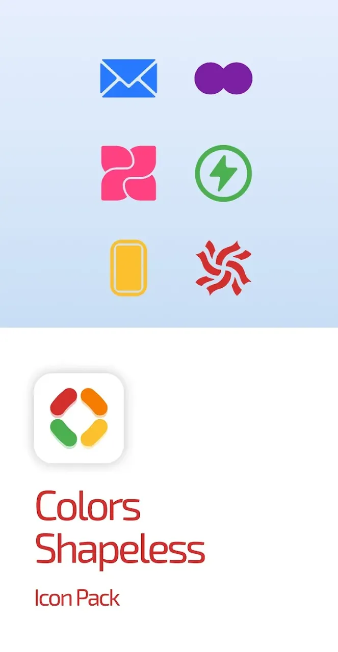 Colors Shapeless Icon Pack screenshot 2