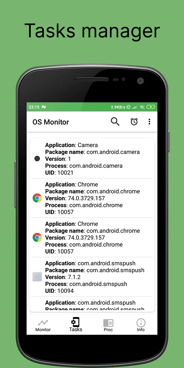 OS Monitor: Tasks Monitor screenshot 3