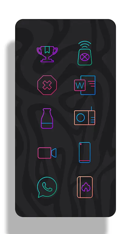 Lines Chroma - Icon Pack screenshot 6