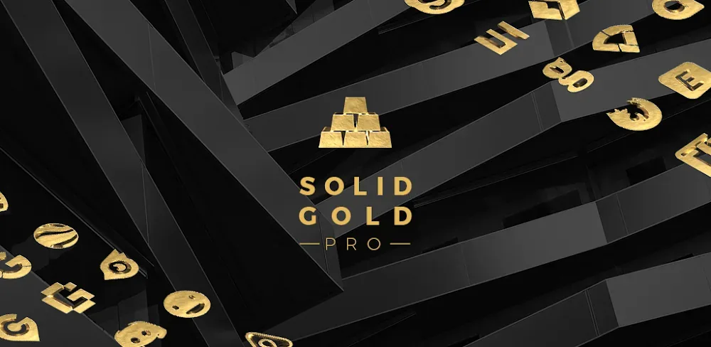 Solid Gold Pro - Icon Pack screenshot 1