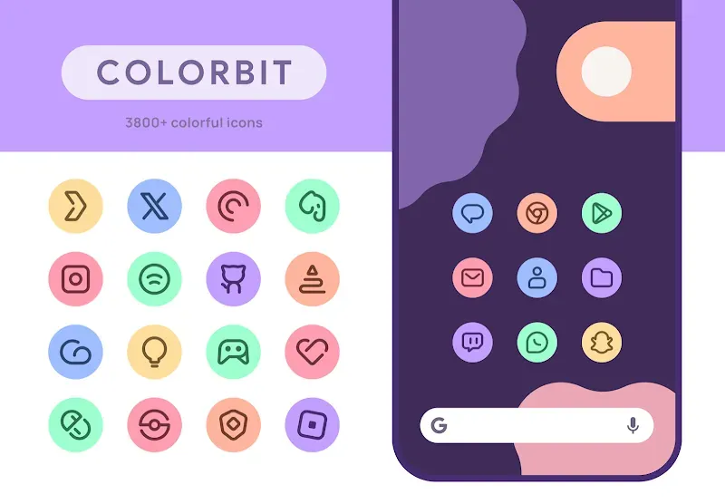 Colorbit Icon Pack screenshot 2