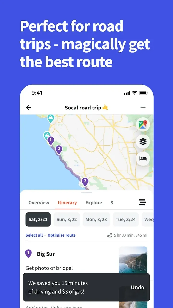Wanderlog screenshot 4