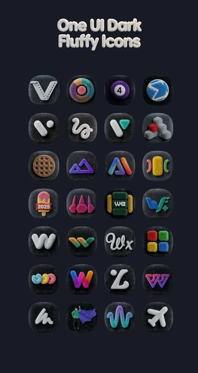 OneUi Dark Fluffy Icons screenshot 6