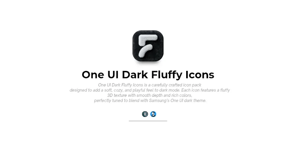 OneUi Dark Fluffy Icons screenshot 1