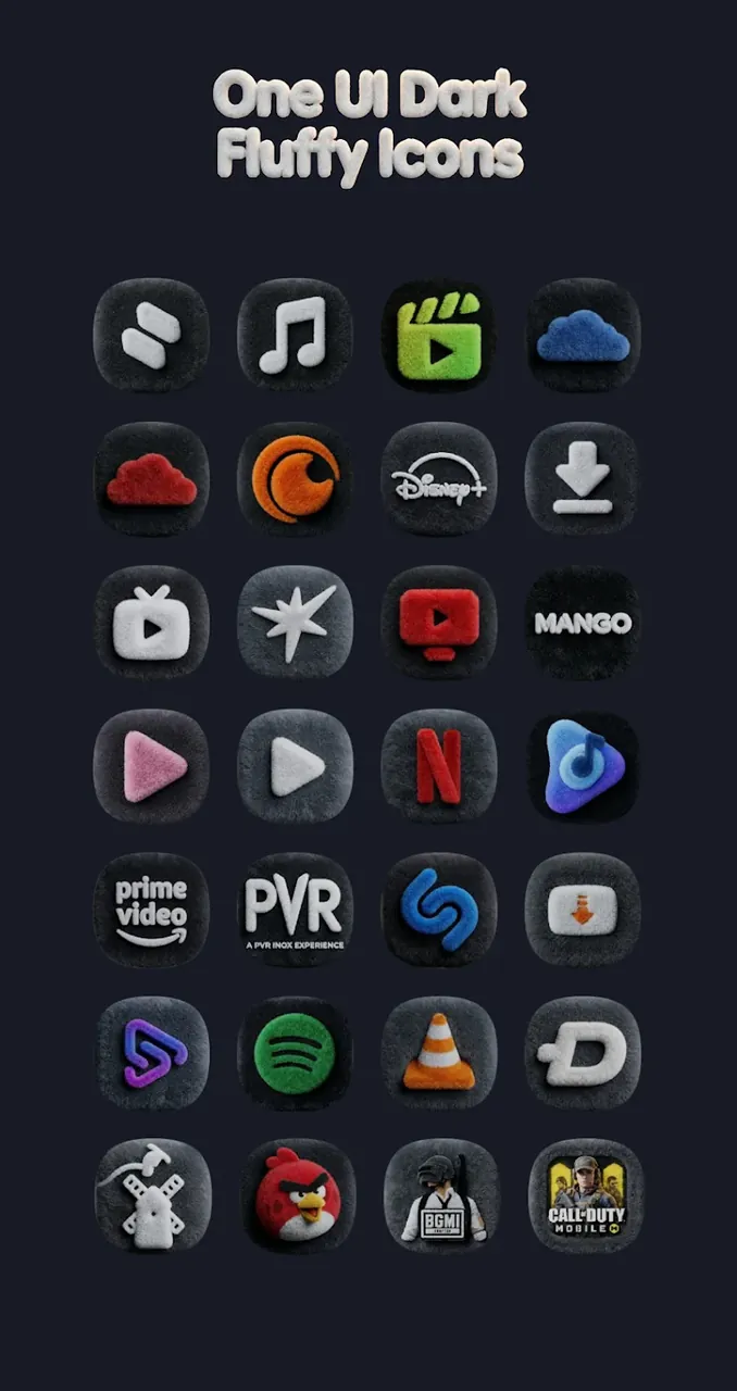 OneUi Dark Fluffy Icons screenshot 3