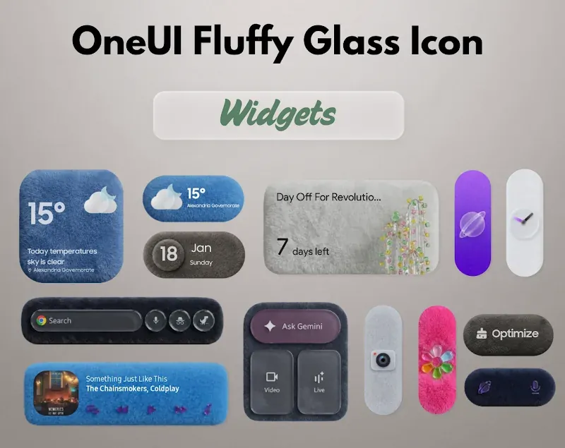 OneUI Fluffy Glass Icons screenshot 6