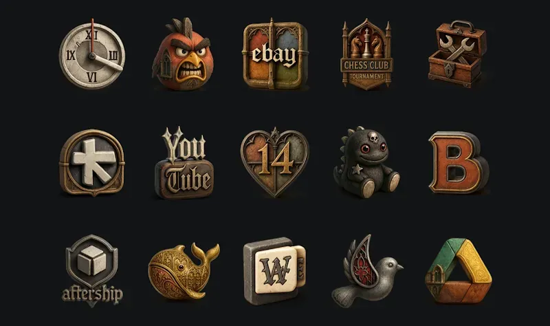 Goth - Icon Pack screenshot 2
