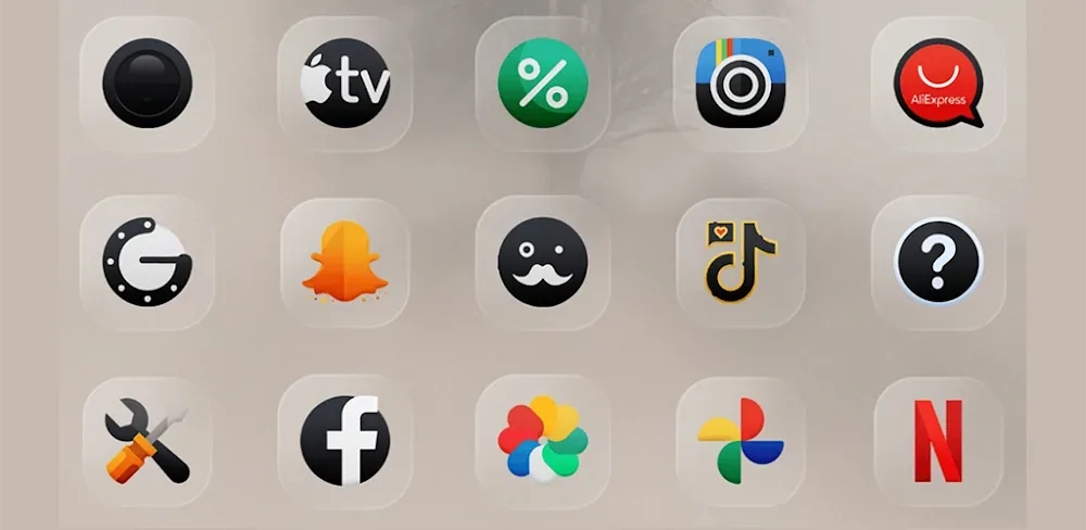 Darko Glass Icon Pack screenshot 1