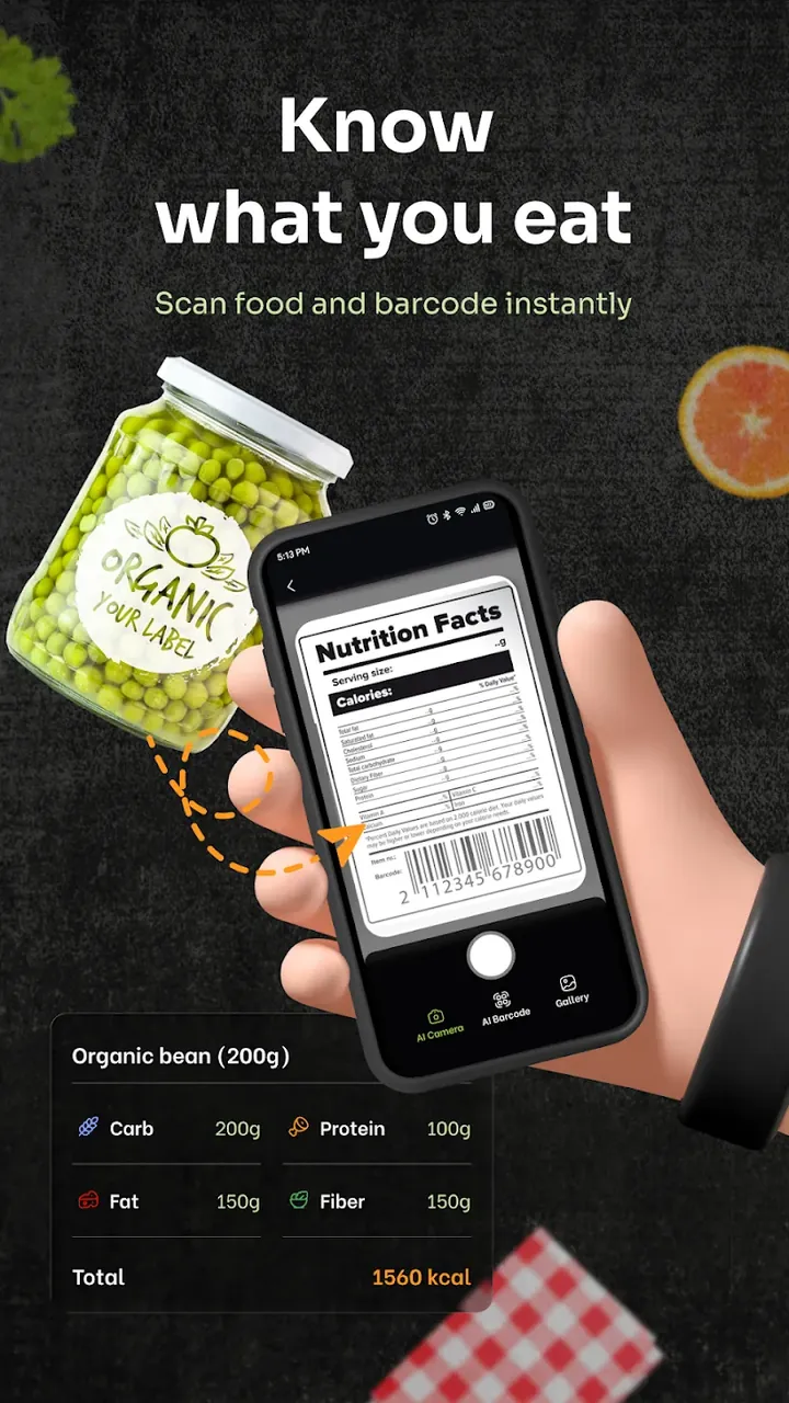AI Scan Nutrition: Calories (Scan Food AI) screenshot 3