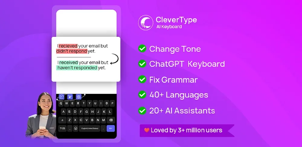CleverType AI Keyboard screenshot 1