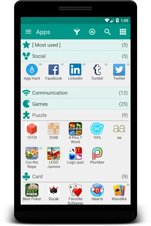 Glextor App Folder Organizer screenshot 2