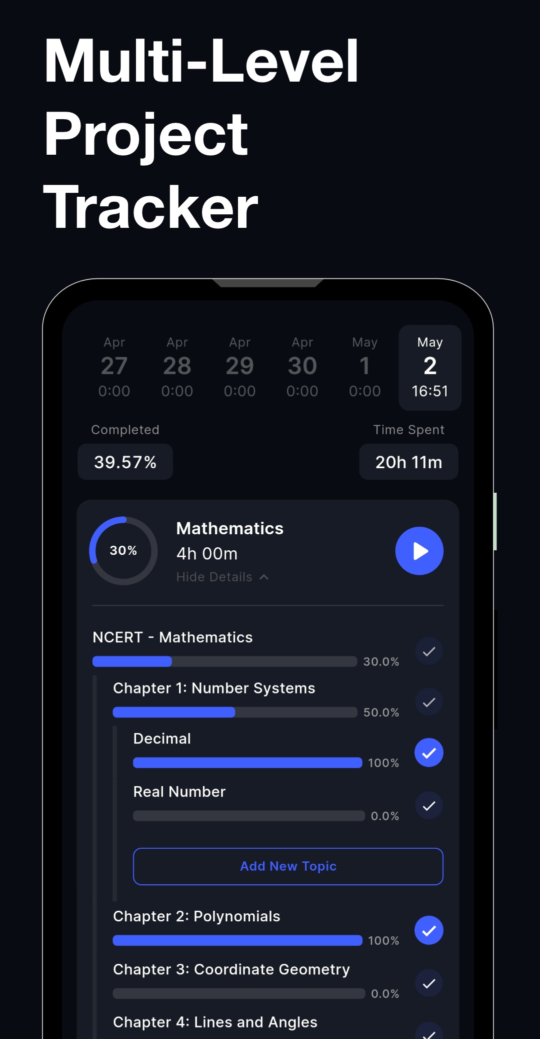 TrackIt: Study Tracker & Timer screenshot 1