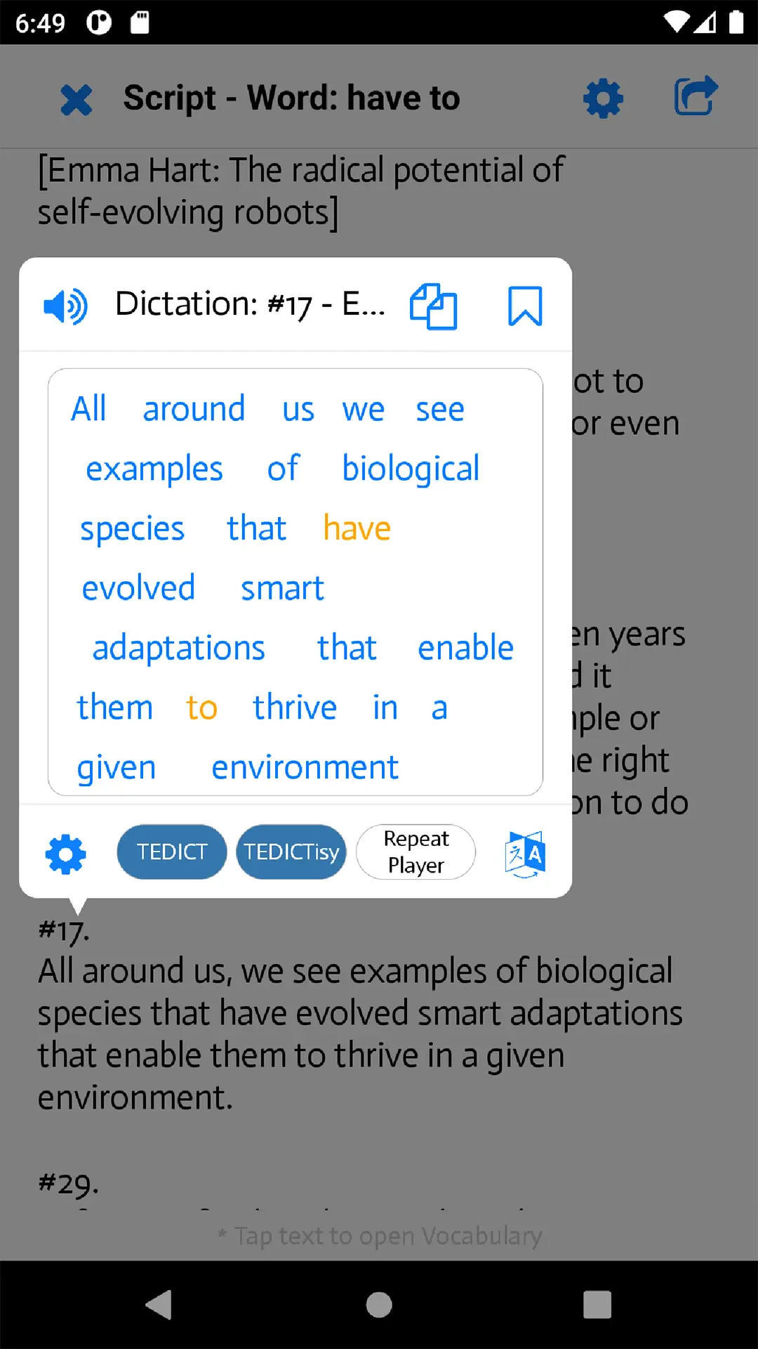 TEDICT screenshot 5