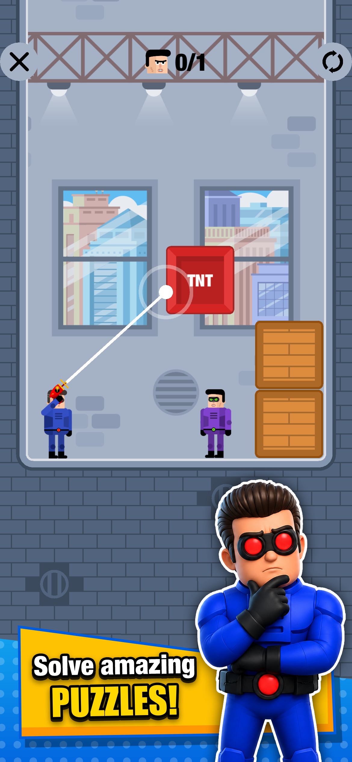 Mr Bullet 2 - Guns & Portals screenshot 2