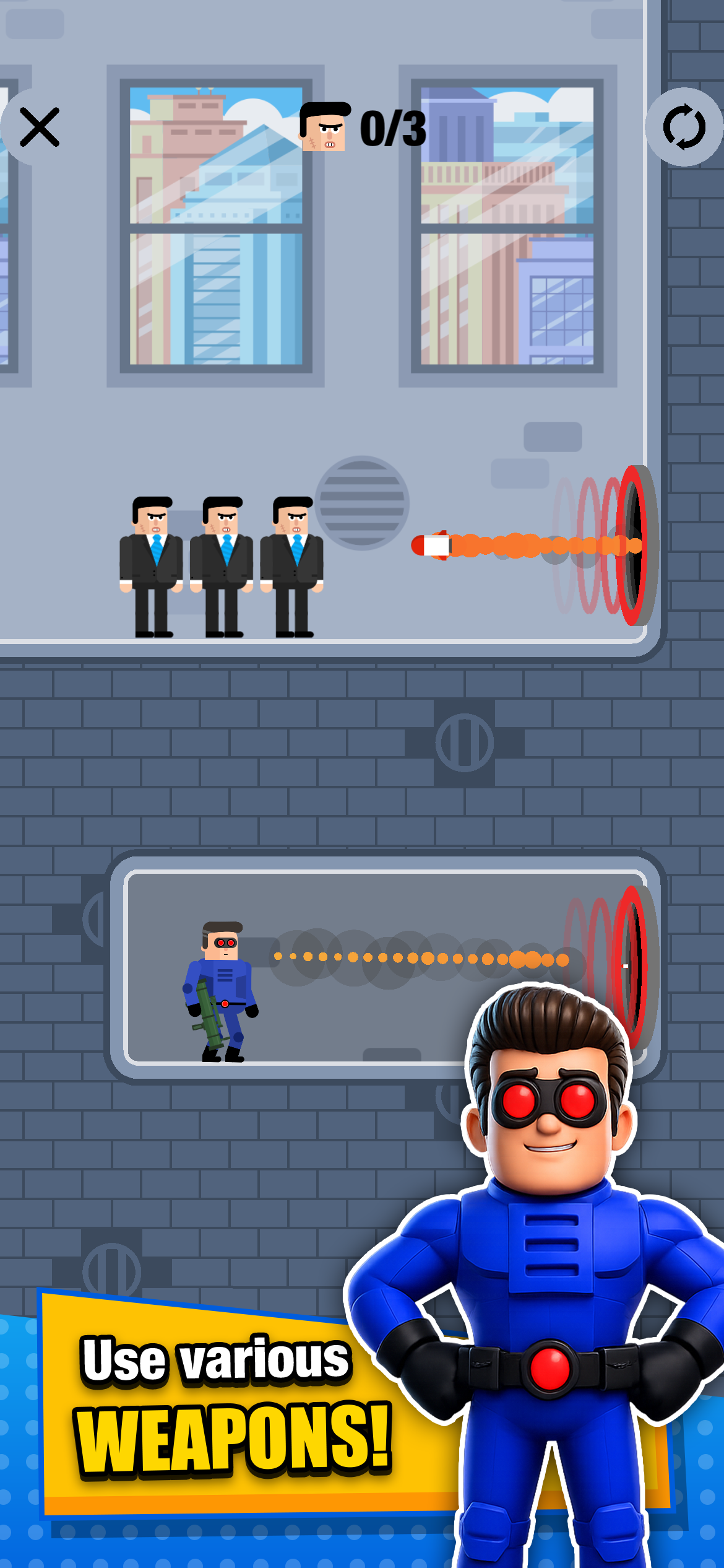 Mr Bullet 2 - Guns & Portals screenshot 5