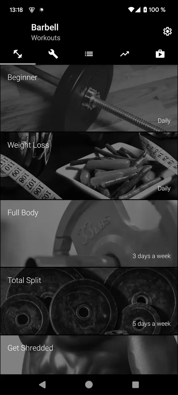 Barbell screenshot 2