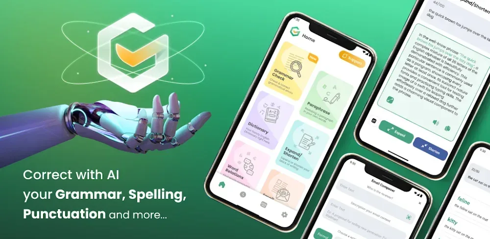 Glance: AI Grammar & Writing screenshot 1