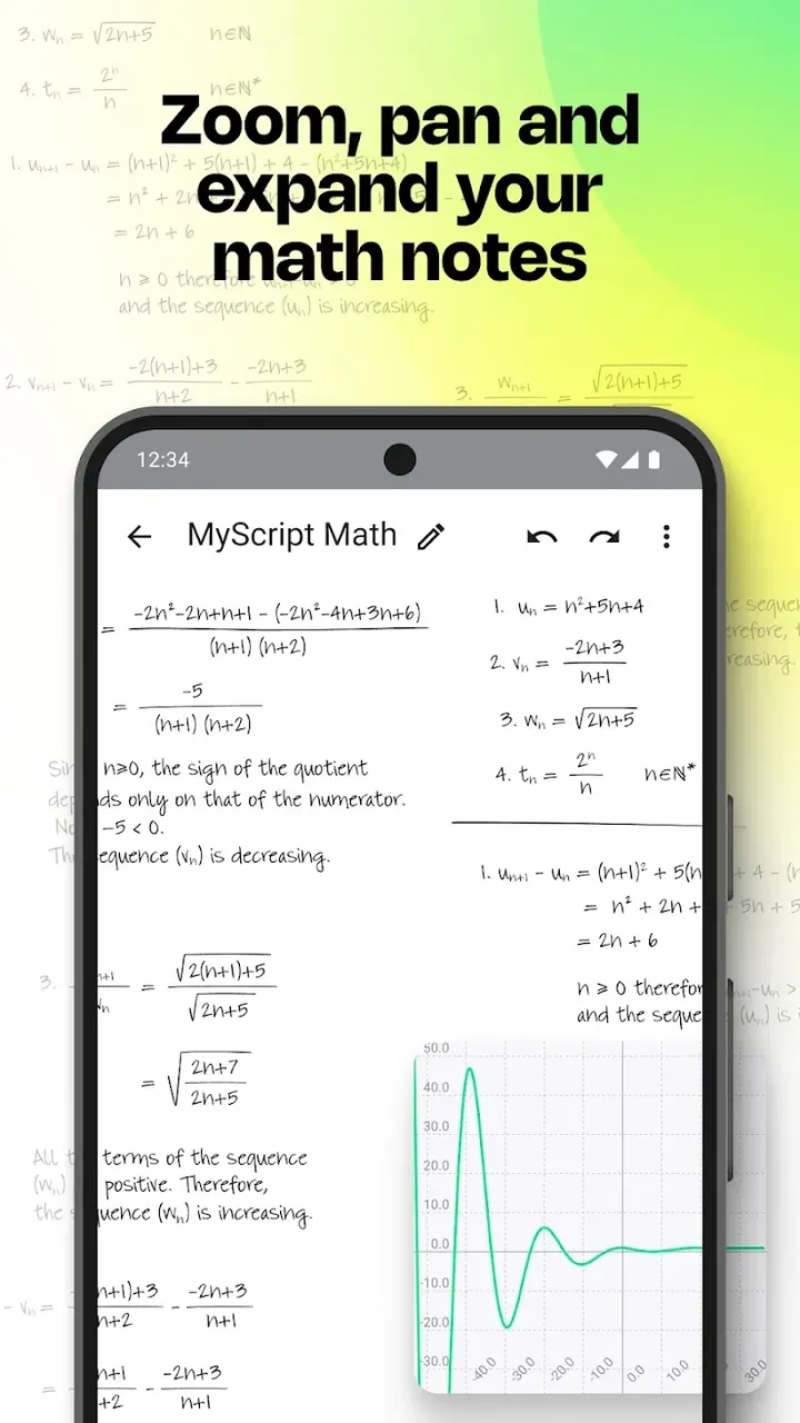 MyScript Math: Solve & Plot screenshot 3