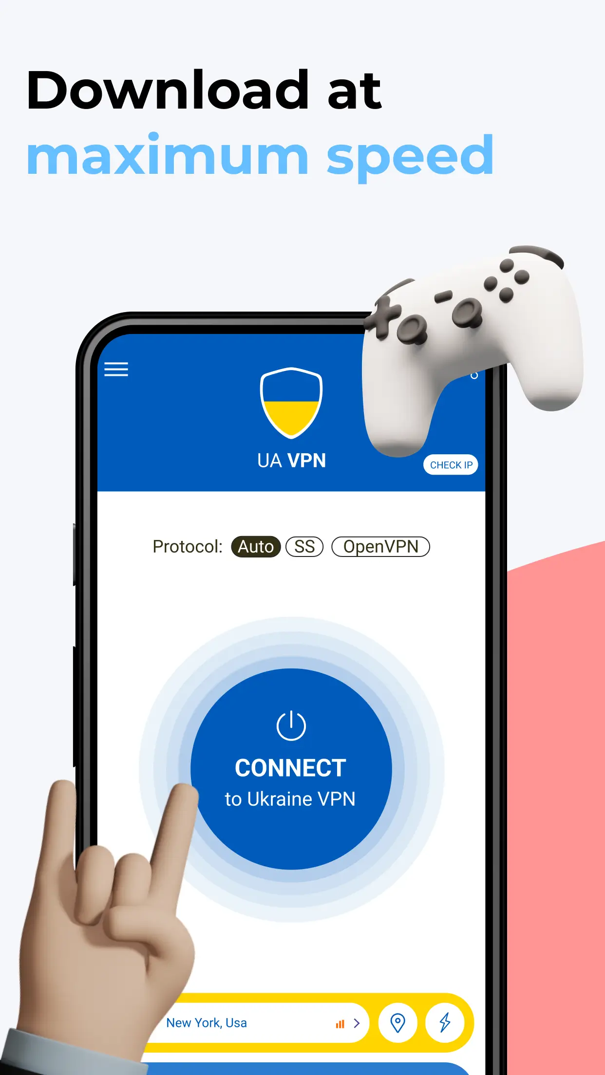 VPN Ukraine - Get Ukrainian IP screenshot 1