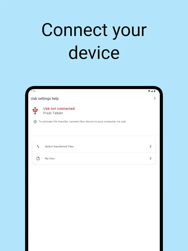 USB settings help screenshot 6