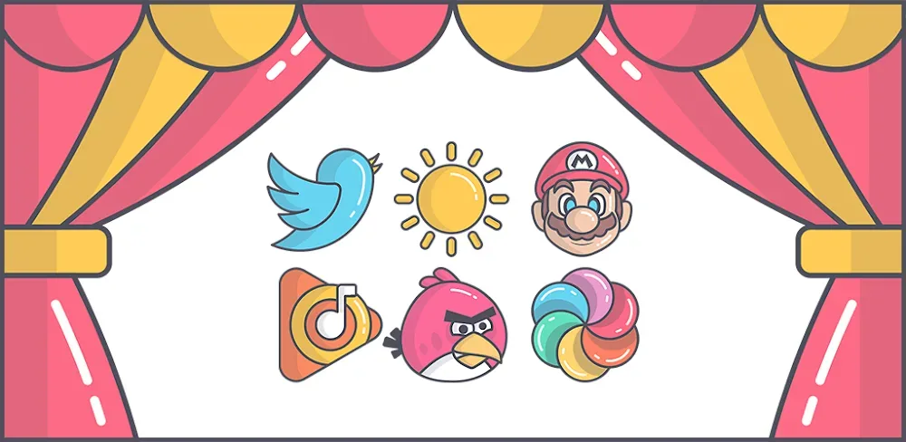 Olympia - Cartoon Icons Pack screenshot 1