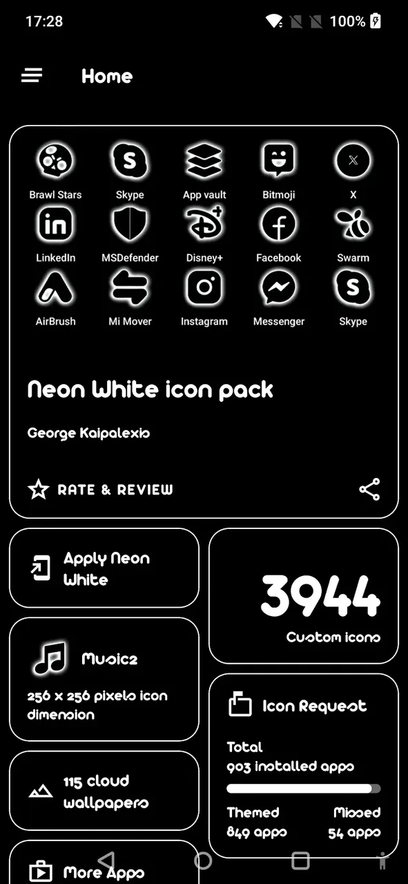 Neon-W Icon Pack screenshot 3
