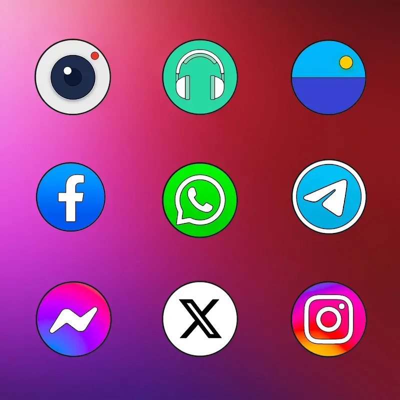 Oxigen Circle - Icon Pack screenshot 4