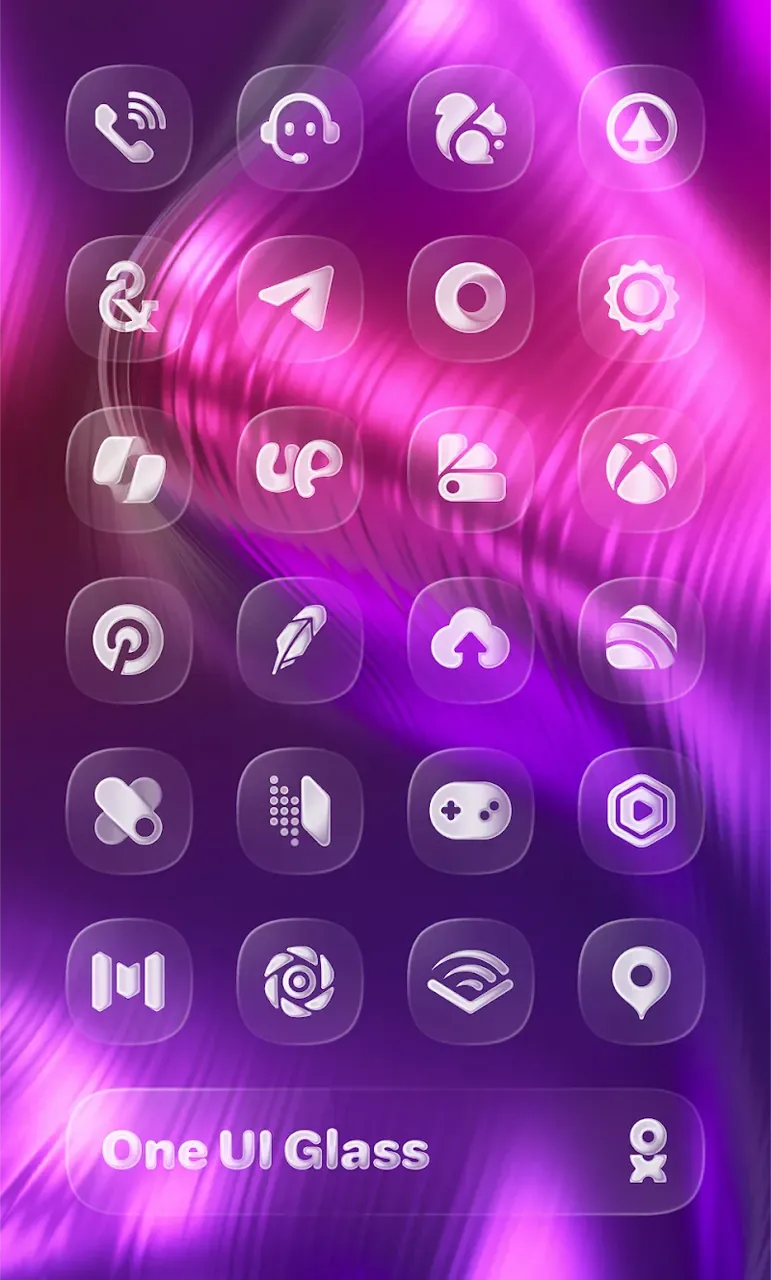 One UI Glass Icon Pack preview 3
