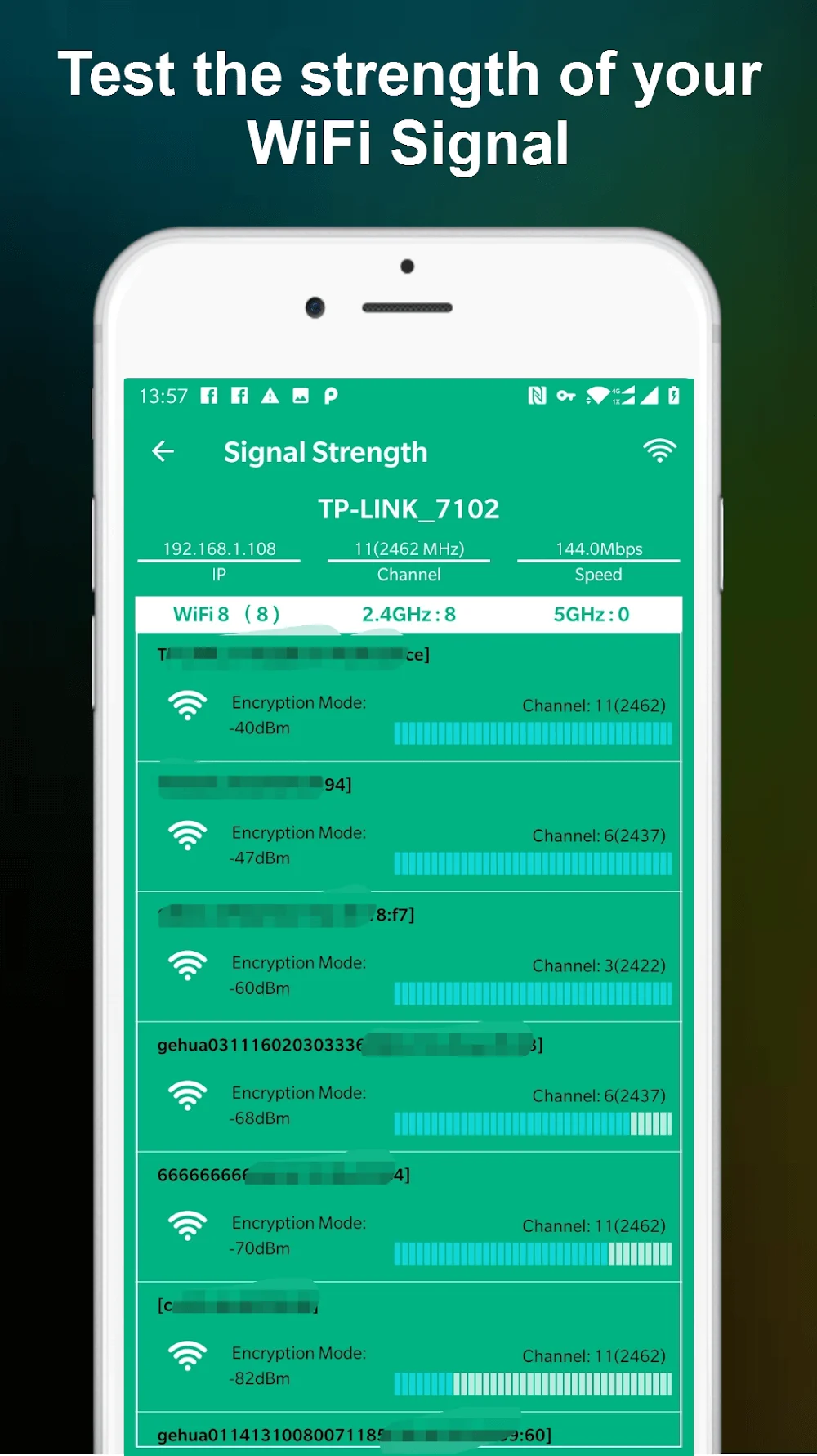 WiFi Signal Strength Meter Screenshot 3