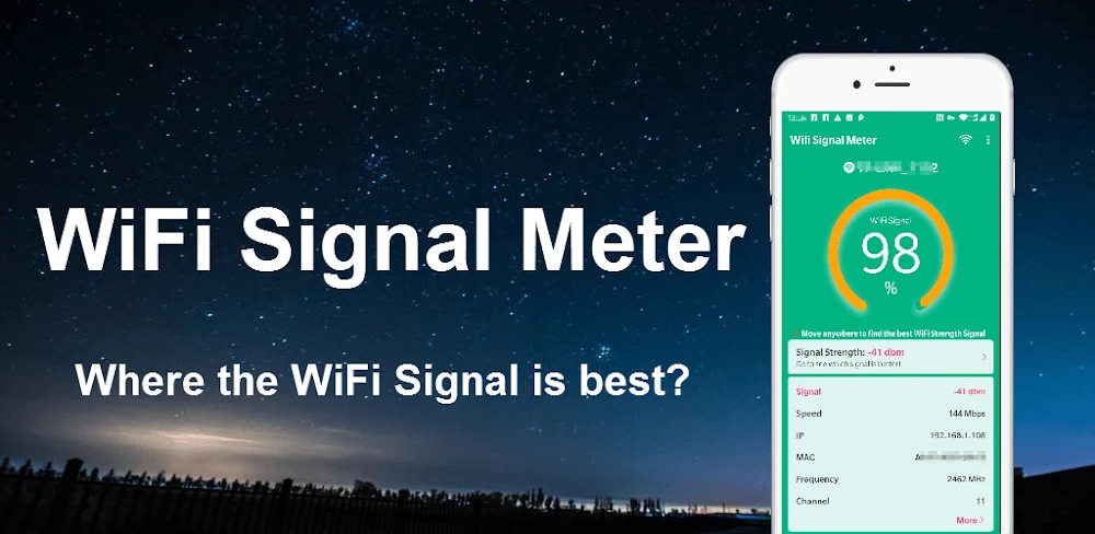 WiFi Signal Strength Meter Screenshot 1