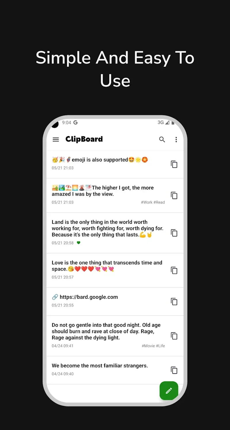 Clipboard app screenshot 2