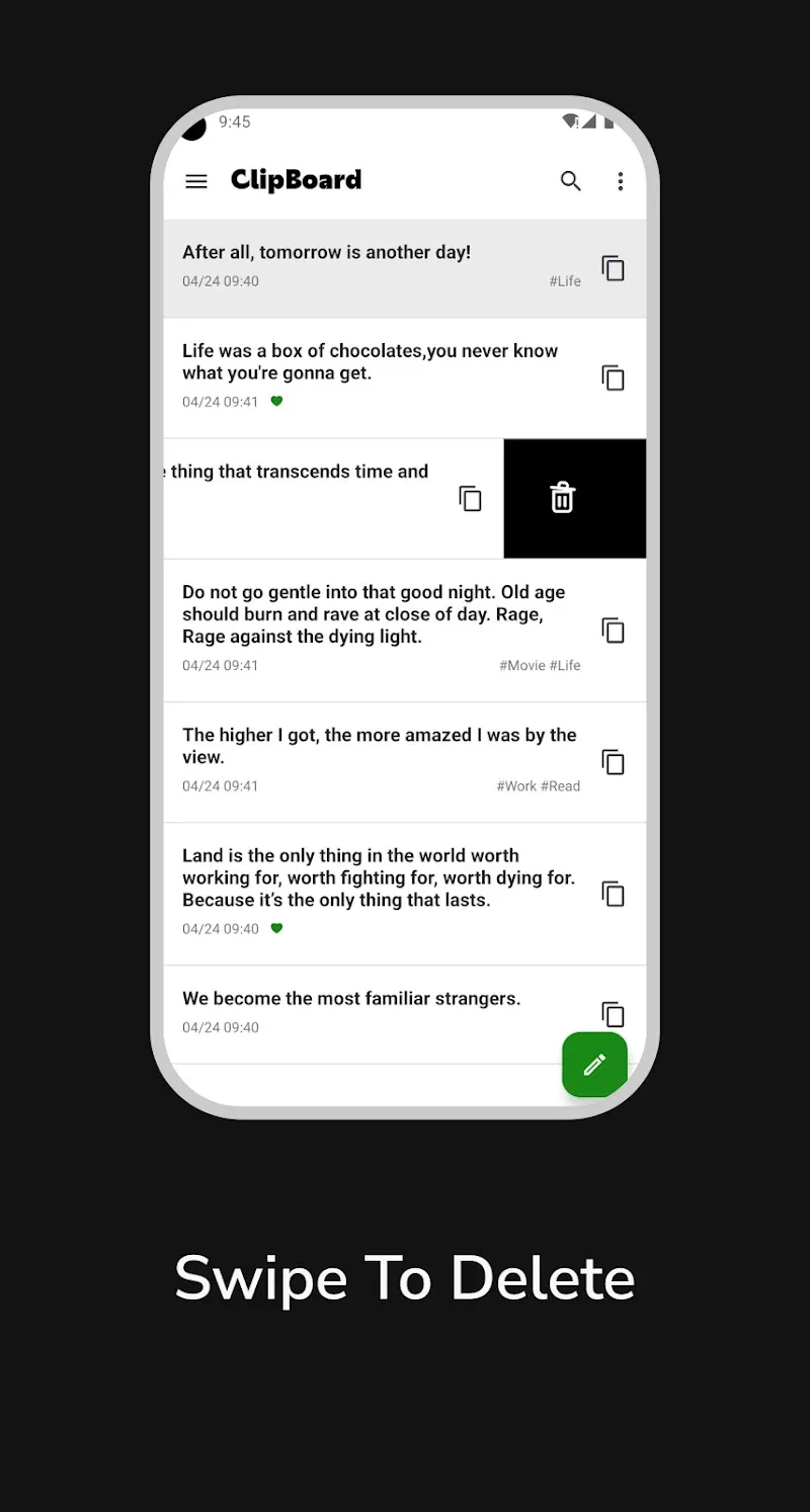Clipboard app screenshot 3