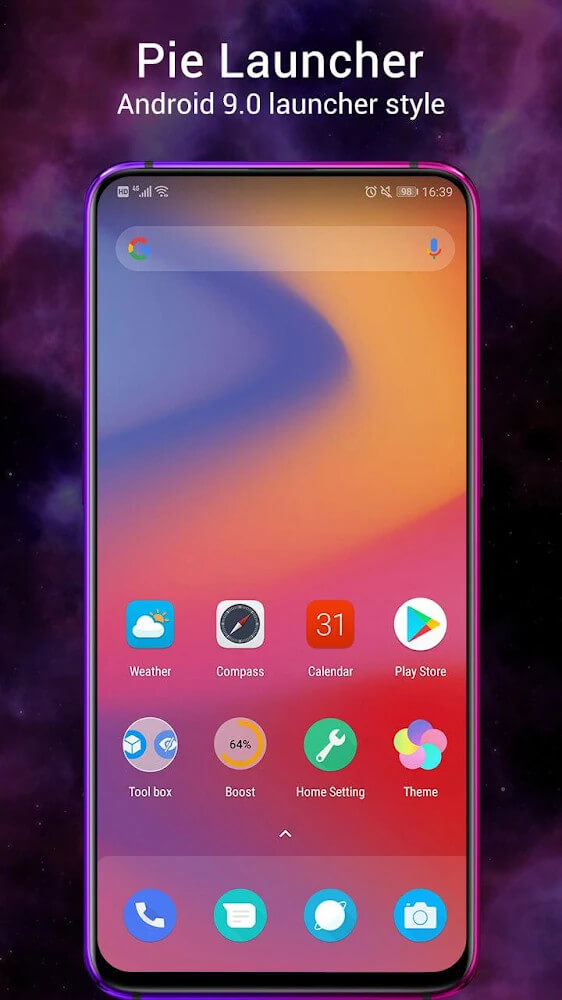 Pie Launcher screenshot 2