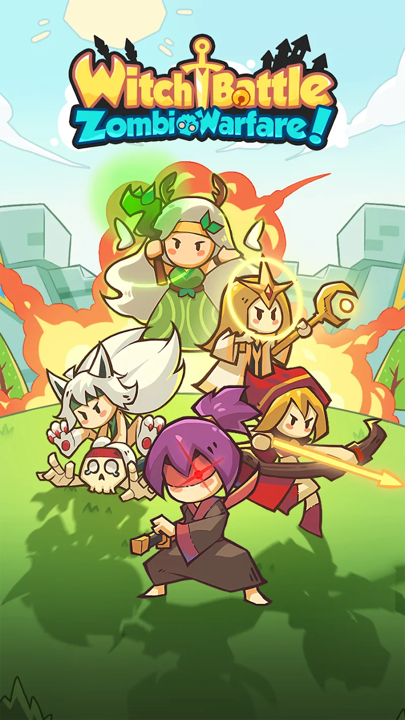 Witch Battle: Zombie Warfare screenshot 2