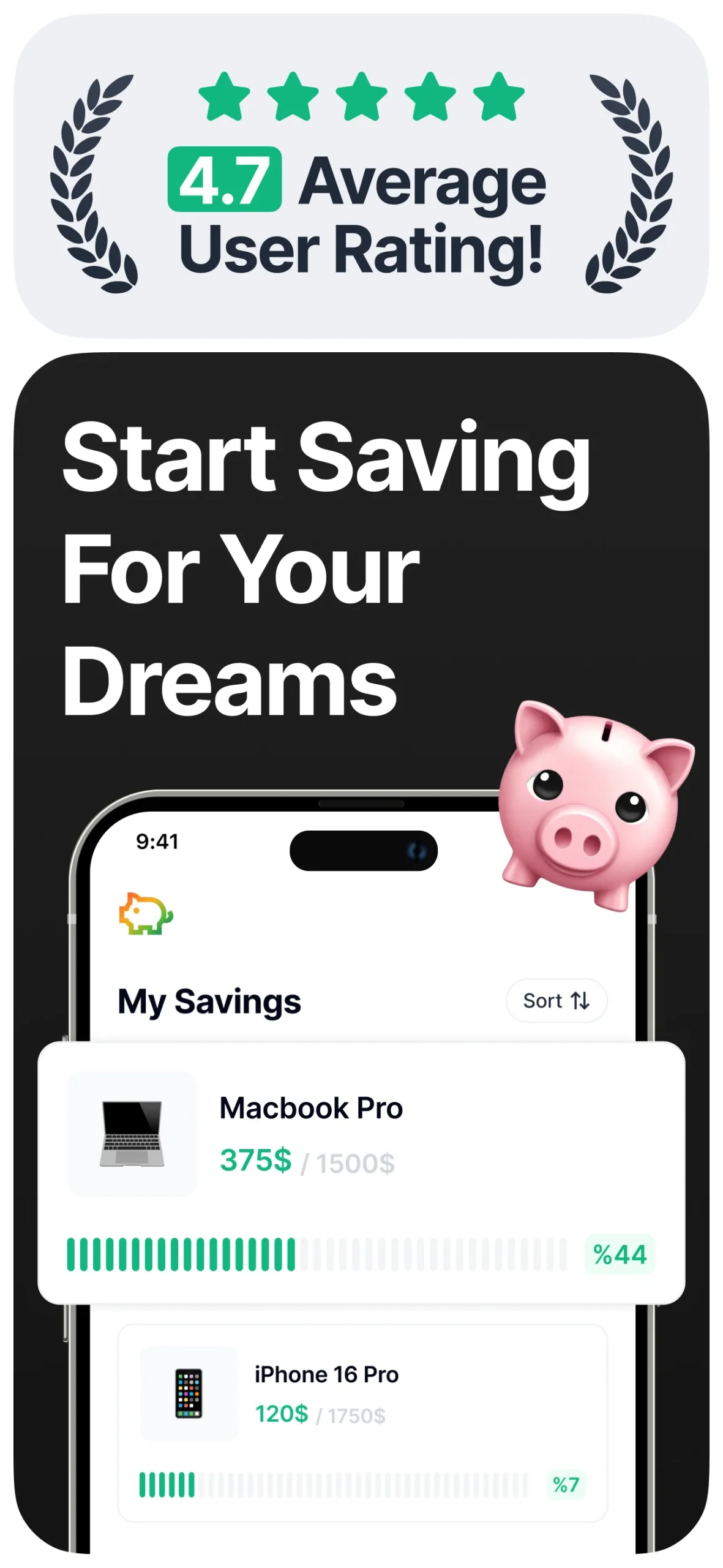 Money Box Savings Goal Tracker screenshot 1
