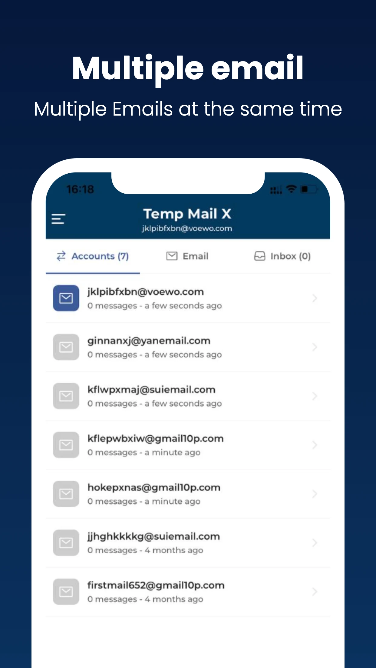 Virtual Mail - temp multi mail screenshot 2