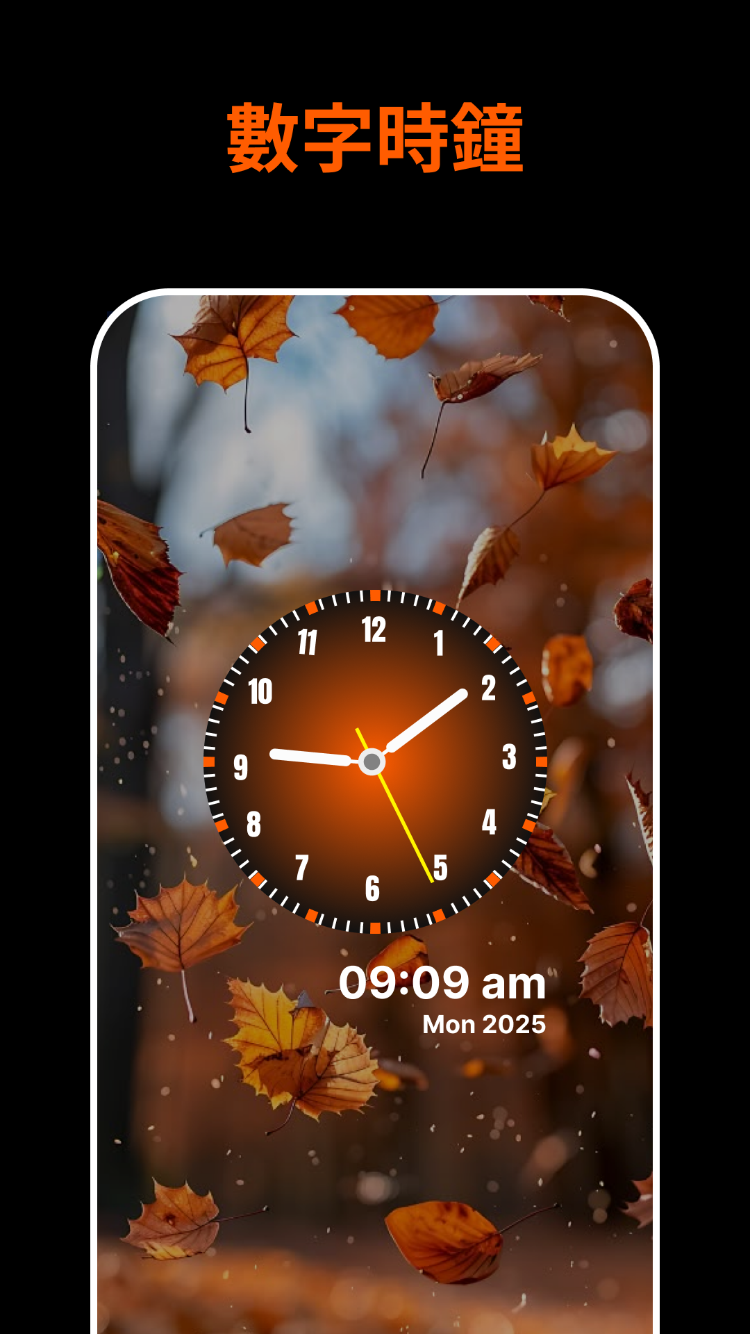 Analog-Digital Clock Wallpaper screenshot 4