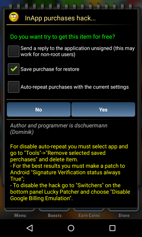 Lucky Patcher screenshot 3