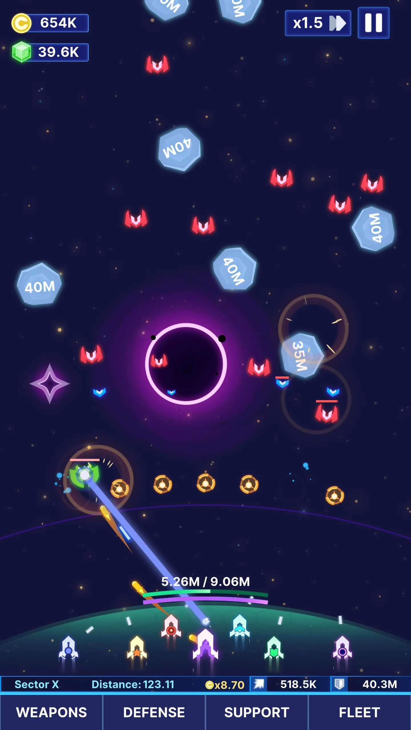 Idle Space Fleet screenshot 2