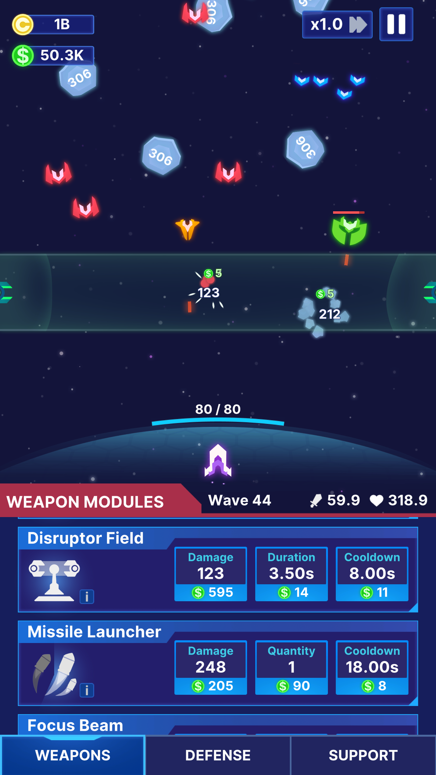 Idle Space Fleet screenshot 1