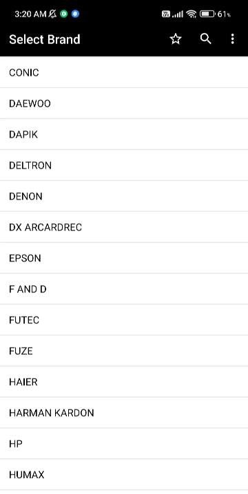 Home Theatre Remotes screenshot 2