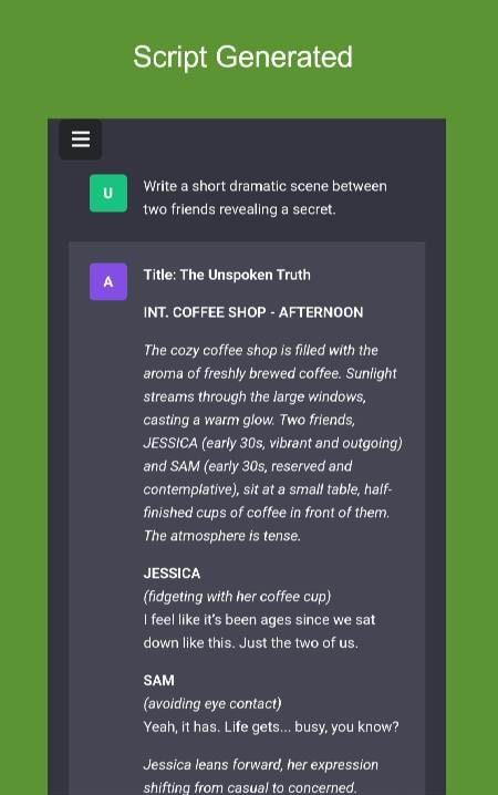 AI Script Generator Screenshot 3