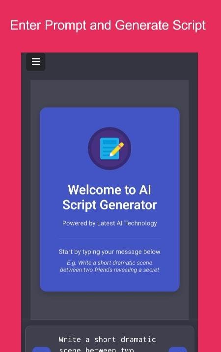 AI Script Generator Screenshot 2